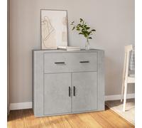 vidaXL Sideboard Concrete Grey 80x33x70 cm Engineered Wood