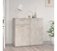 vidaXL Sideboard Concrete Grey 80x36x75 cm Engineered Wood NEW