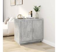 vidaXL Sideboard Concrete Grey 80x40x75 cm Engineered Wood