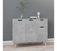Vidaxl Sideboard Concrete Grey 90X30X72 Cm Engineered Wood