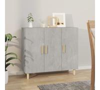 (concrete grey) vidaXL Sideboard Console Cabinet Cupboard Storage Organiser Engineered Wood