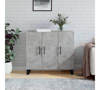 vidaXL Sideboard Concrete Grey 90x34x80 cm Engineered Wood