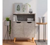 vidaXL Sideboard Concrete Grey Engineered Wood Cupboard Storage Side Cabinet