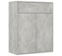 vidaXL Sideboard Concrete Grey Engineered Wood Home Storage Drawer Cabinet