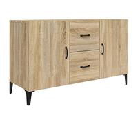 vidaXL Sideboard Console Side Cabinet Home Organiser Storage Cabinet Home Indoor Bedroom Rack Buffet Furniture Sonoma Oak Engineered Wood