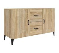 vidaXL Sideboard Console Side Cabinet Home Organiser Storage Cabinet Home Indoor Bedroom Rack Buffet Furniture Sonoma Oak Engineered Wood