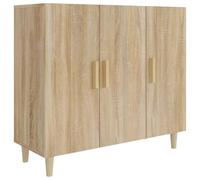 vidaXL Sideboard Console Side Cabinet Home Organiser Storage Cabinet Home Indoor Bedroom Rack Buffet Furniture Sonoma Oak Engineered Wood