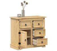 vidaXL Sideboard Storage Cupboard Cabinet Highboard Buffet Solid Wood Pine