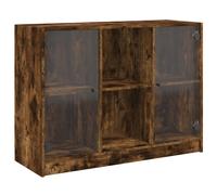 vidaXL Sideboard Cupboard Cabinet Storage Highboard Smoked Oak Engineered Wood