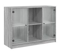 vidaXL Sideboard Grey Sonoma 102x37x75.5 cm Engineered Wood, Grey