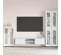 VidaXL Sideboard FLORIN 55.5 X 29 X 100 Cm White Engineered Wood