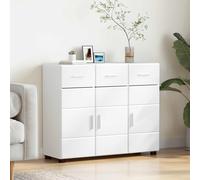 VidaXL Sideboard FLORIN 88.5 X 30.5 X 73 Cm White Engineered Wood