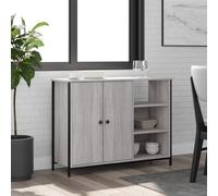 vidaXL Sideboard Grey Sonoma 100x33x75 cm Engineered Wood
