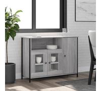Vidaxl Sideboard Grey Sonoma 100X35X75 Cm Engineered Wood