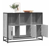 vidaXL Sideboard Grey Sonoma 100x35x76 cm Engineered Wood