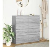 vidaXL Sideboard Grey Sonoma 100x35x99 cm Engineered Wood