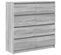 vidaXL Sideboard Grey Sonoma 100x35x99 cm Engineered Wood storage cabinet