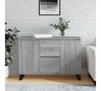 Vidaxl Sideboard Grey Sonoma 101.5X35X70 Cm Engineered Wood