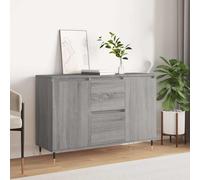 vidaXL Sideboard Grey Sonoma 101.5x35x70 cm Engineered Wood