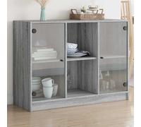 vidaXL Sideboard Grey Sonoma 102x37x75.5 cm Engineered Wood