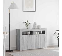 Vidaxl Sideboard Grey Sonoma 116 X 30 X 75 Cm Engineered Wood