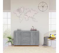 Sideboard Grey Sonoma 120x36x69cm Engineered Wood GF0