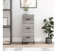 vidaXL Sideboard Grey Sonoma 34.5x34x90 cm Engineered Wood 09 UK HOT