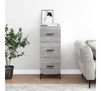 vidaXL Sideboard Storage Side Cabinet Cupboard Grey Sonoma Engineered Wood