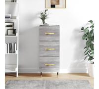 (grey sonoma) vidaXL Sideboard Storage Cabinet Cupboard Side Cabinet White Engineered Wood