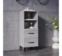 vidaXL Sideboard Grey Sonoma Engineered Wood Cabinet Home Organiser Cupboard
