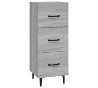 vidaXL Sideboard Grey Sonoma 34.5X34X90 Cm Engineered Wood, Grey