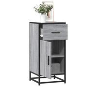 vidaXL Sideboard Grey Sonoma 35.5x35x76 cm Engineered Wood and Metal