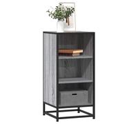 vidaXL Sideboard Grey Sonoma 35.5x35x76 cm Engineered Wood and Metal