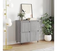 (grey sonoma) vidaXL Sideboard Storage Side Cabinet Cupboard Grey Sonoma Engineered Wood