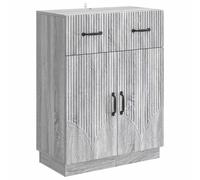 vidaXL Sideboard Grey Sonoma 66 x 34.5 x 87 cm Engineered Wood