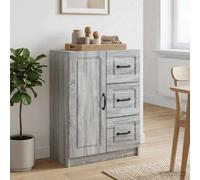 vidaXL Sideboard Grey Sonoma 66 x 34.5 x 87 cm Engineered Wood