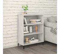 vidaXL Sideboard Grey Sonoma 69.5x32.5x90 cm Engineered Wood