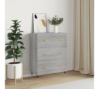 vidaXL Sideboard Grey Sonoma 69.5x34x90 cm Engineered Wood