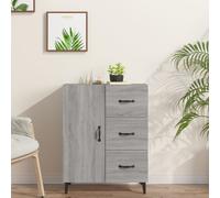vidaXL Sideboard Grey Sonoma 69.5x34x90 cm Engineered Wood