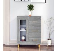 vidaXL Sideboard Grey Sonoma 69,5x34x90 cm Engineered Wood