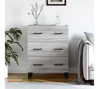 vidaXL Sideboard Storage Side Cabinet Cupboard Grey Sonoma Engineered Wood