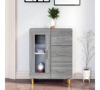Vidaxl Sideboard Grey Sonoma 69,5X34X90 Cm Engineered Wood