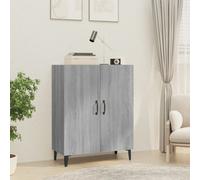 (grey sonoma) vidaXL Sideboard Console Cabinet Cupboard Storage Organiser Engineered Wood