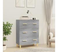 vidaXL Sideboard Grey Sonoma 70x34x90 cm Engineered Wood