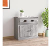 vidaXL Sideboard Grey Sonoma 70x35.5x67.5 cm Engineered Wood