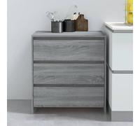 (grey sonoma) vidaXL Sideboard Storage Cupboard Cabinet Buffet Highboard Engineered Wood