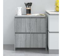 vidaXL Sideboard Grey Sonoma 70x41x75 cm Engineered Wood