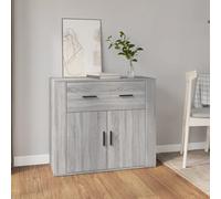 vidaXL Sideboard Grey Sonoma 80x33x70 cm Engineered Wood