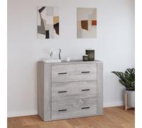 vidaXL Sideboard Grey Sonoma 80x33x70 cm Engineered Wood, Grey