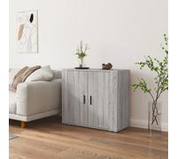 (Grey sonoma) vidaXL Sideboard Side Cabinet Storage Cupboard Home Organiser Engineered Wood